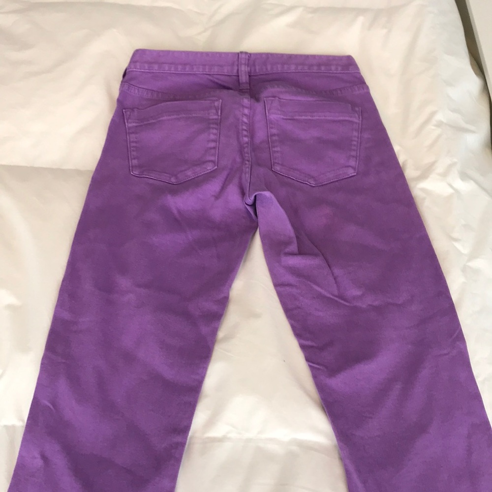 J. Crew purple jeans